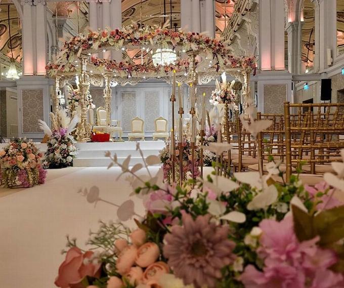 modern Indian wedding venue set up